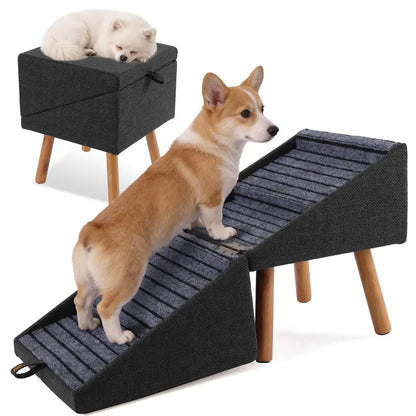 Convertible Dog Ramp Stairs and Ottoman