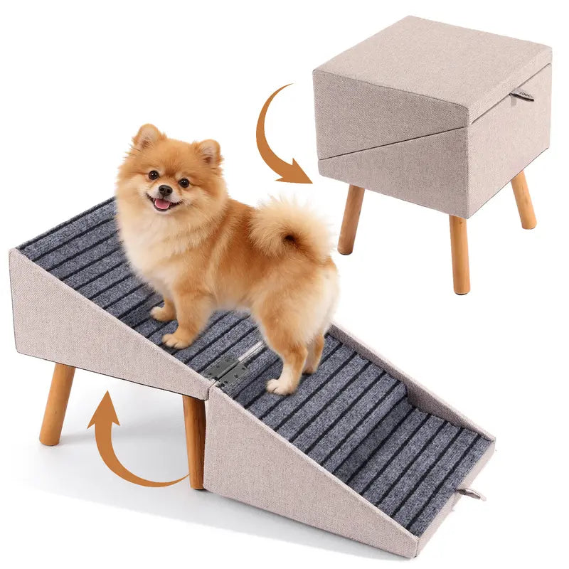 Convertible Dog Ramp Stairs and Ottoman